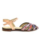 Meher KakaliaWomen’s Flat Sandals | QUEEN TAVIRA Black Pink Embroidered Sandal | Meher Kakalia