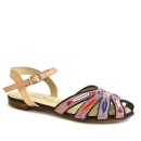 Meher KakaliaWomen’s Flat Sandals | QUEEN TAVIRA Black Pink Embroidered Sandal | Meher Kakalia