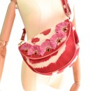 Meher KakaliaWomen’s raspberry tie-dye leather shoulder bag with beadwork