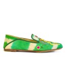 Meher KakaliaWomen’s tie-dye suede slip-on moccasins with leather sole