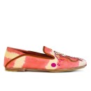 Meher KakaliaWomen’s tie-dye suede slip-on moccasins with leather sole