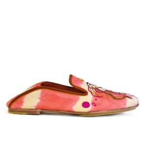 Women’s Moccasins | TETHYS MOCCASIN Pink Tie-Dye Suede | Meher Kakalia