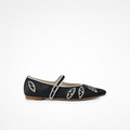 LULLU POINT MARY JANE BALLET FLAT