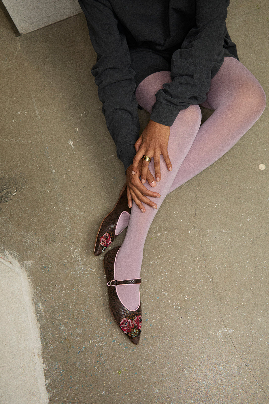 NORA POINT MARY JANE BALLET FLAT