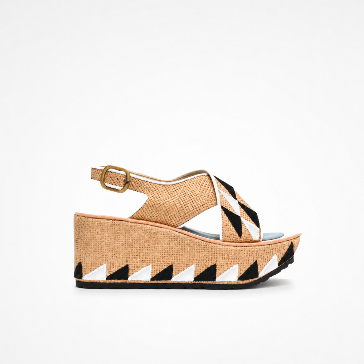 PONZA GEO BLOCK HEEL SANDAL