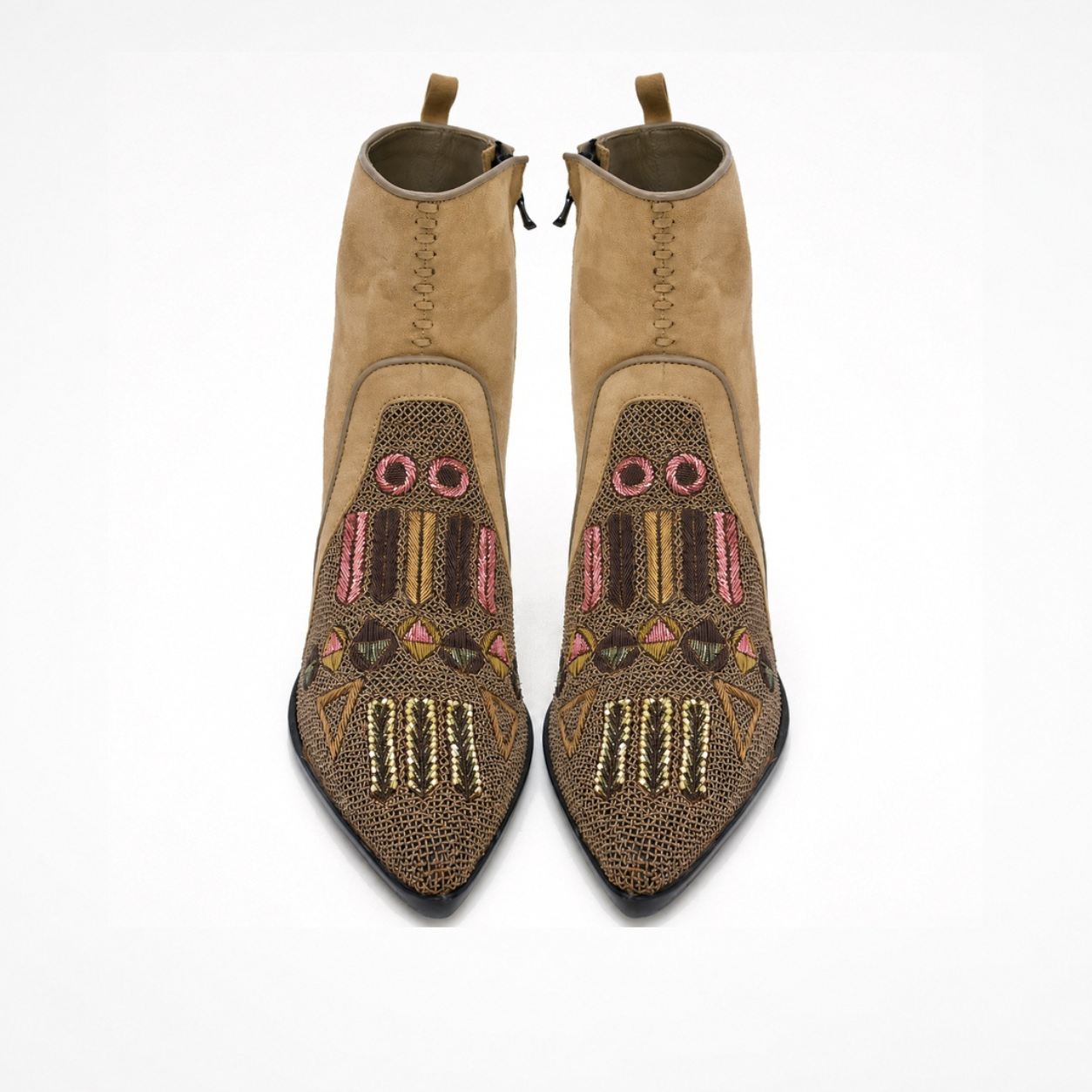 QUEEN BAUHAUS POINT HEELED BOOT